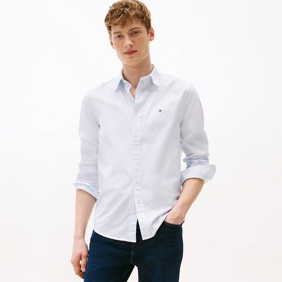 Tommy Hilfiger TH Flex Regular Fit Men's Button Down, NWT - Picture 1 of 3